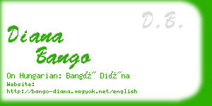 diana bango business card